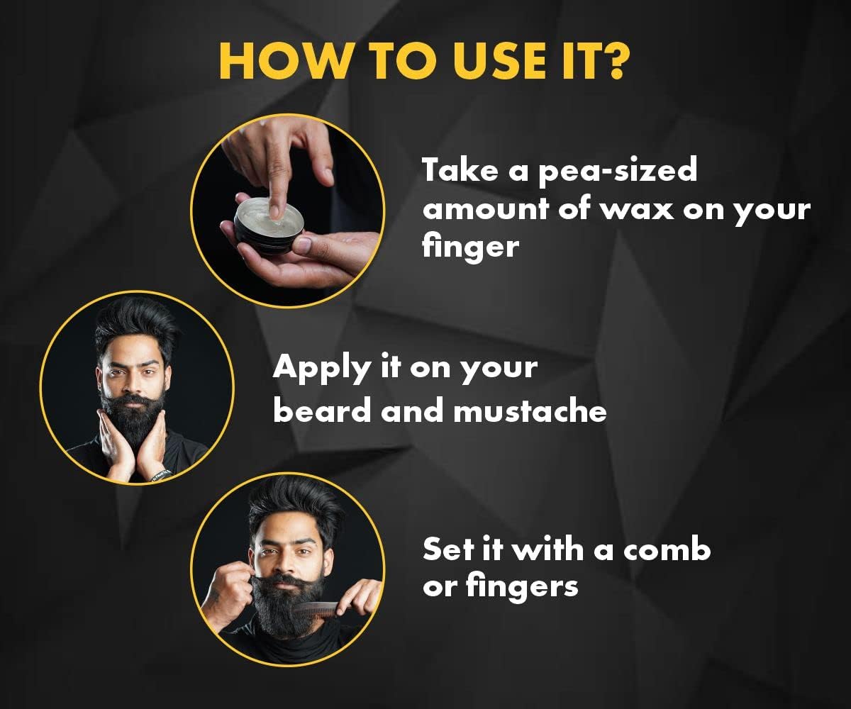 Urban Gabru Beard & Mustache Wax (50 gm) for Strong Hold