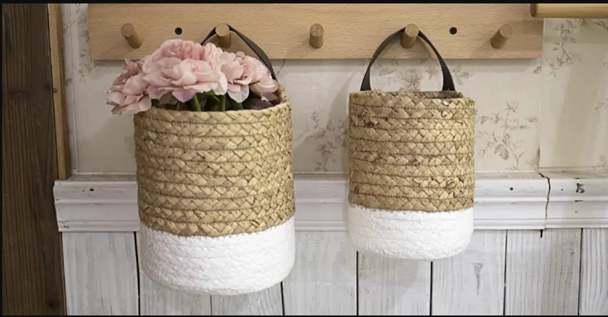 AIESY® 2Pcs Handcrafted Decorative Plant Hanging Baskets