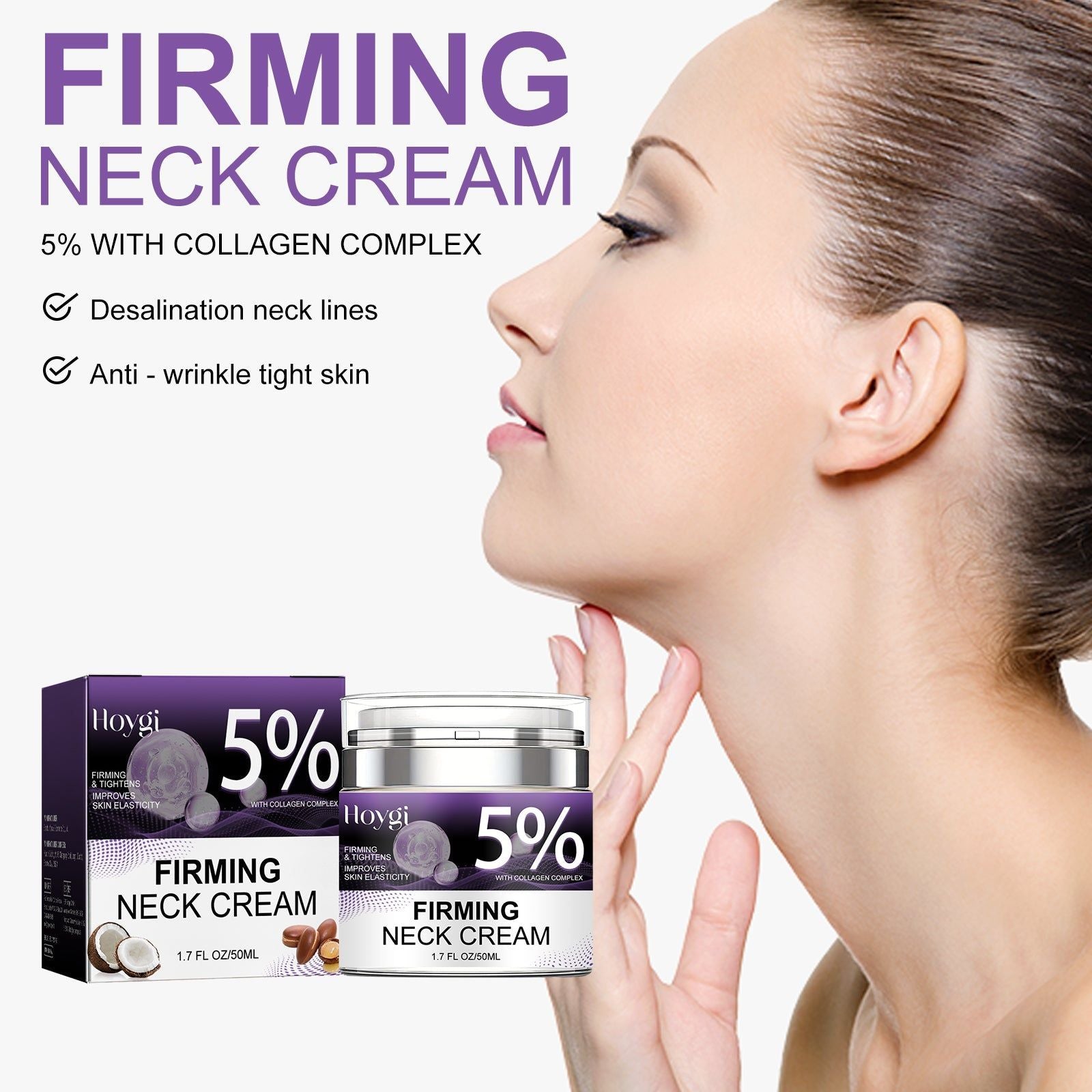 Revitalize Your Neck with Hydrating, Anti-Wrinkle, Firming Neck Care Cream ,50ml