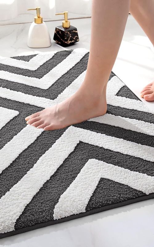 AIESY® Beautiful Luxury Rectangle Quick Dry Bath Mat