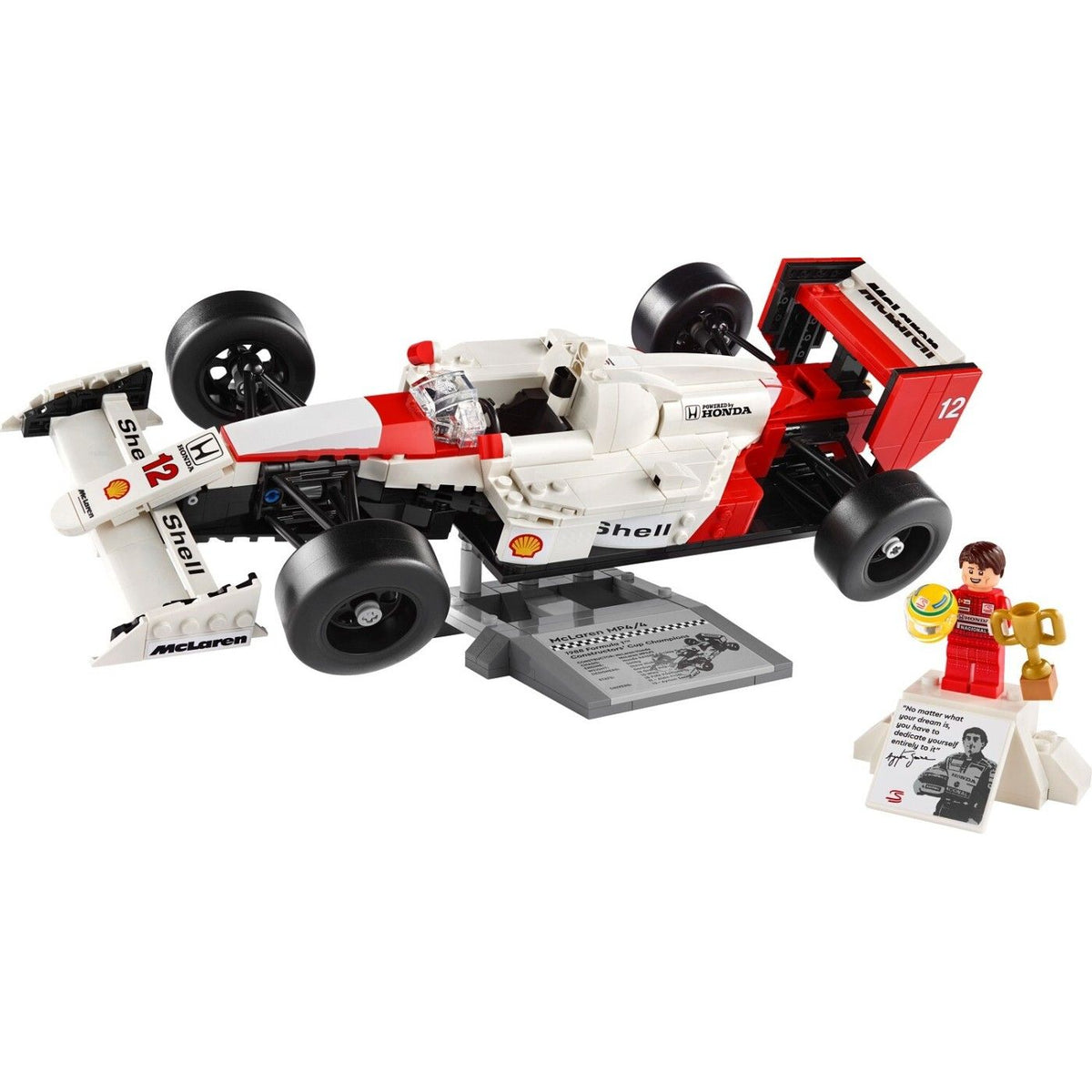 LEGO Icons McLaren MP4/4 & Ayrton Senna Building Set, Age 18+ Years