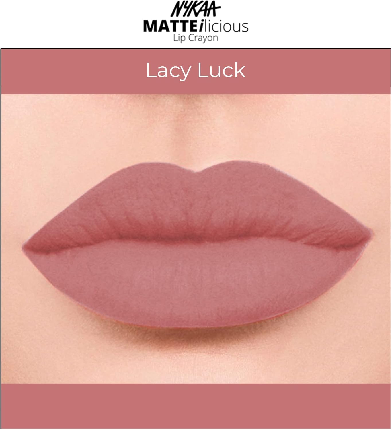 Nykaa Matteilicious lip crayon Lacy Luck 10