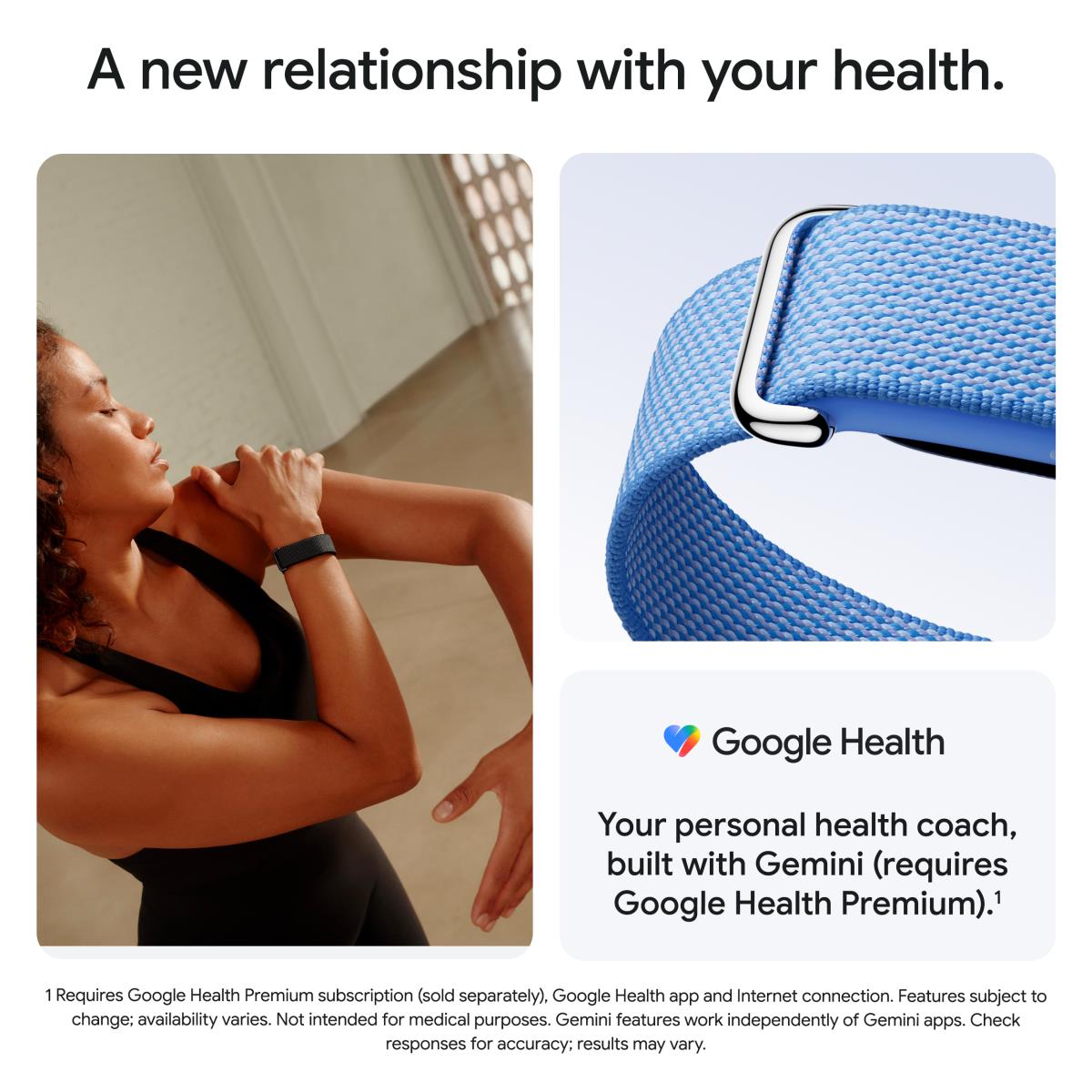 Google Fitbit Air Fitness Activity Tracker Band, Screenless Wearable, 24/7 Health Tracking, Up to 7-Day Battery