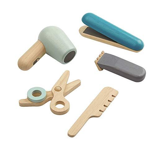 PlanToys Hair Dresser Set — Wooden Pretend Play Set