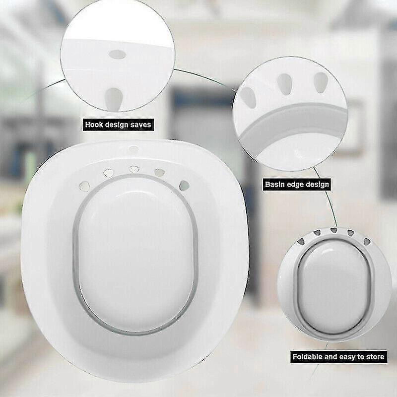 Portable Sitz Bath Toilet Bidet Tub Hemorrhoid Therapy For Pregnant Women Kit