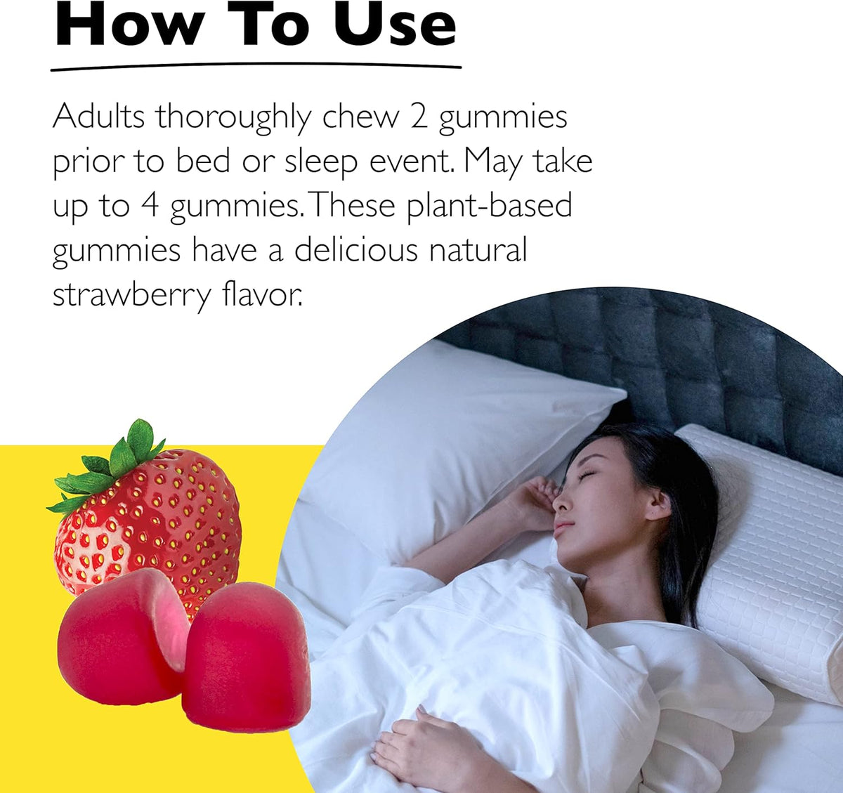 Rescue Plus Sleep Gummies, Strawberry, 60 Count