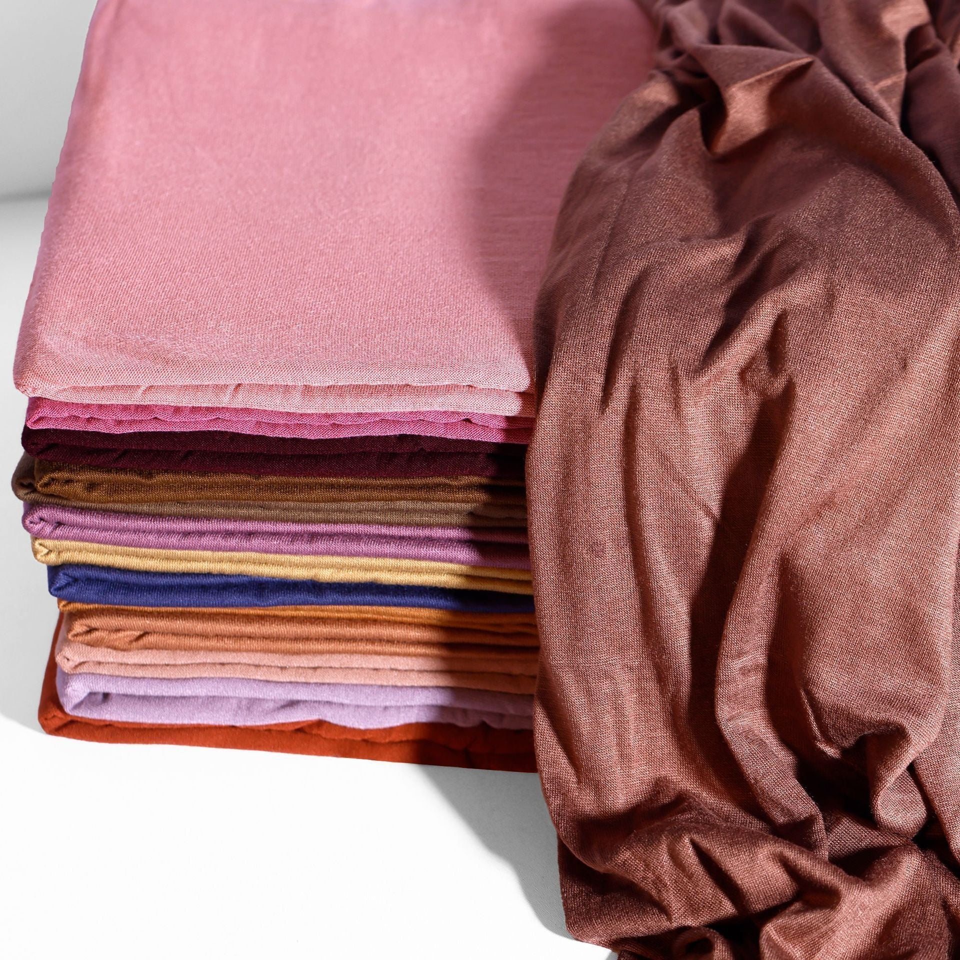 Mercerized Cotton Hijab Scarf for Women Breathable Long Shawl
