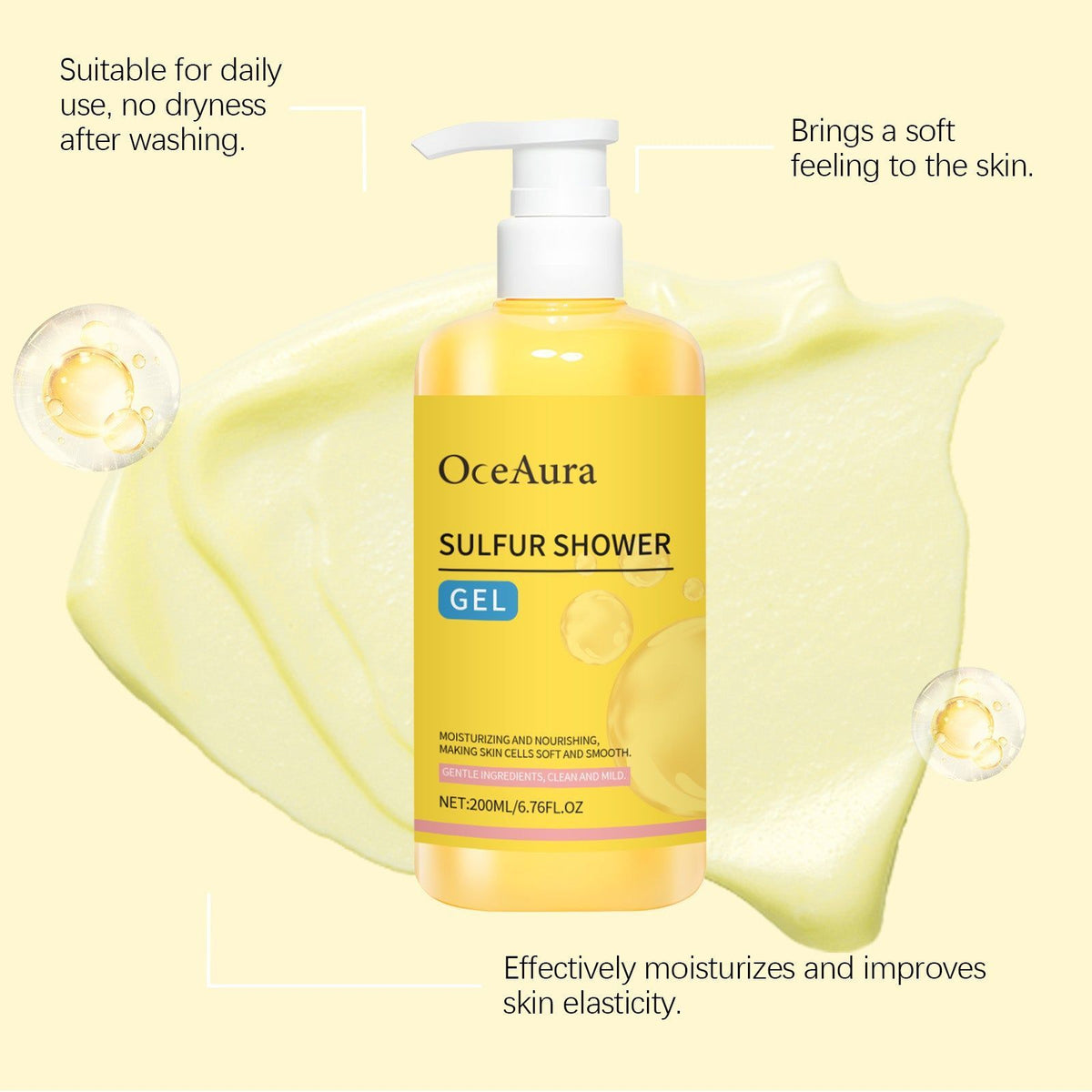 Body Wash, Gentle Cleansing, Moisturizing, Brightening, Oil-Control, Refreshing Skin ,200ml