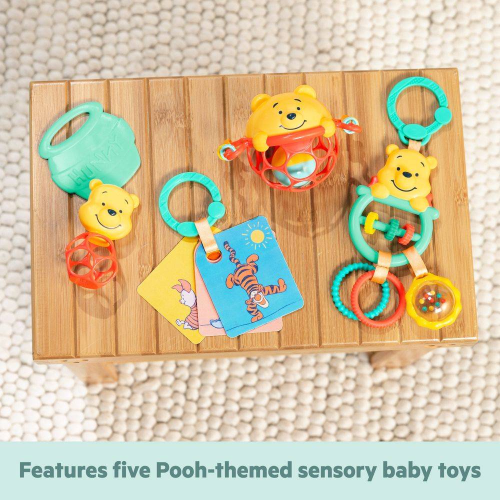 Bright Starts Disney Baby Winnie The Pooh Silly Ole Bundle Gift Set (5 Toys), OM+