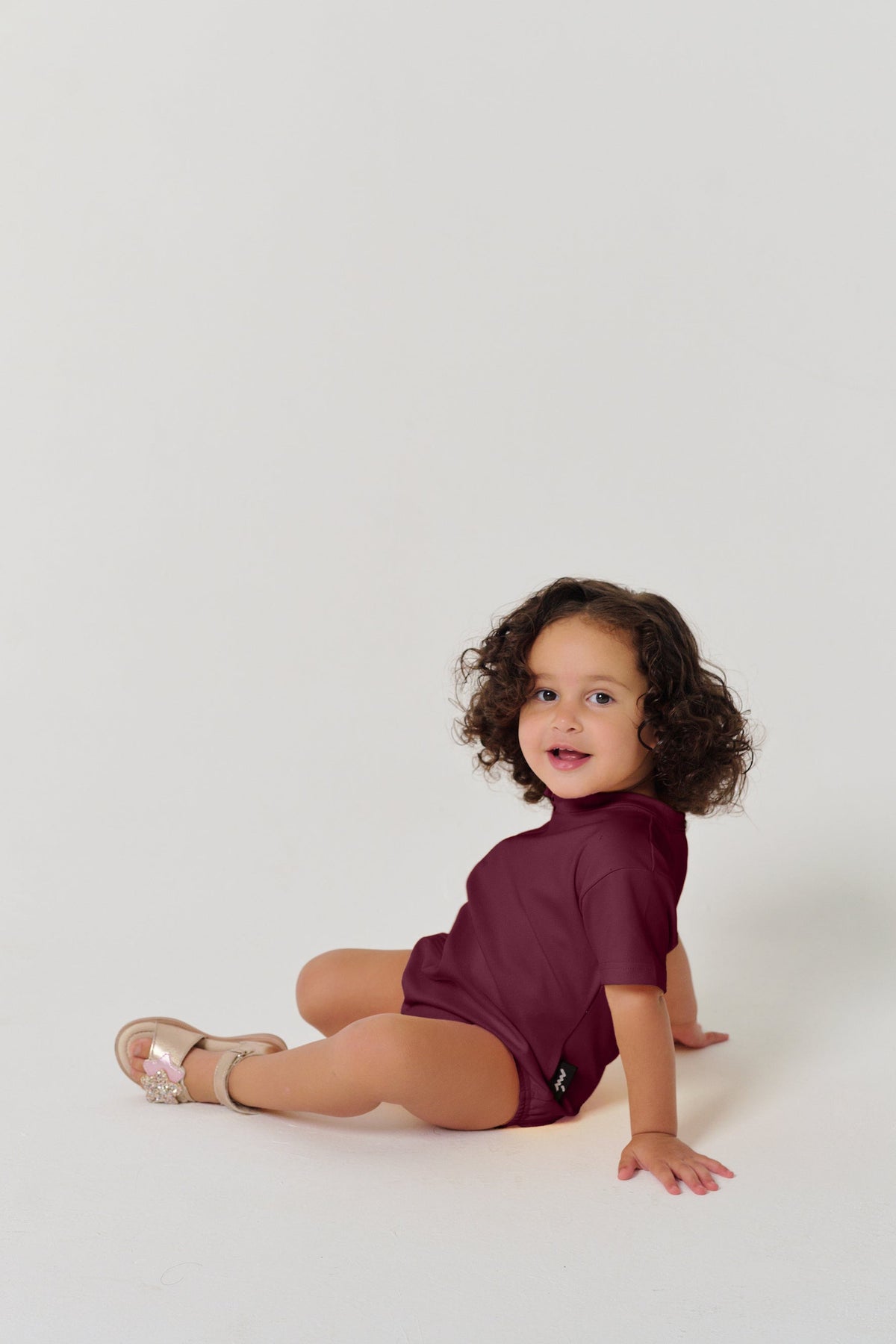 MULU Classic Unisex Baby Romper - Maroon