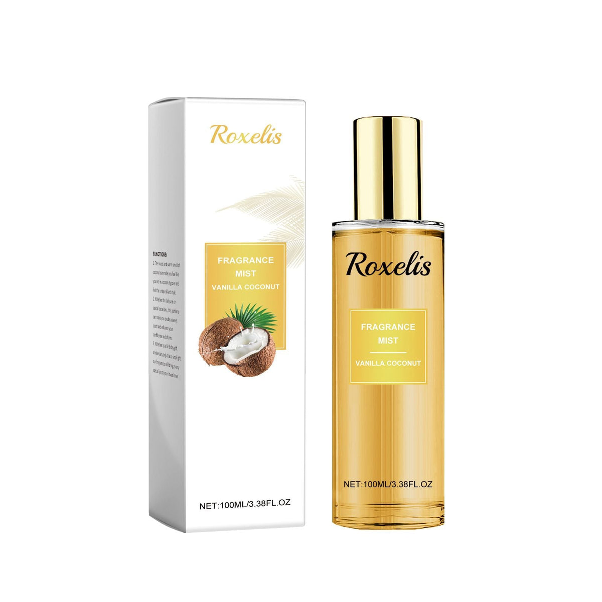 100ml Vanilla Coconut Mist with Sweet and Tropical Scent