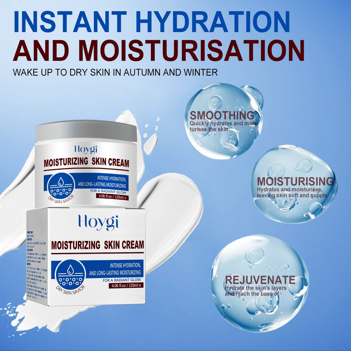 Hydrolyzed Collagen Facial Care Cream, Deep Moisturizing, Brightening, Anti-Aging ,120ml