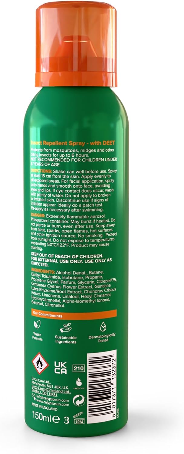 Calypso insect repel deet spray 150ml