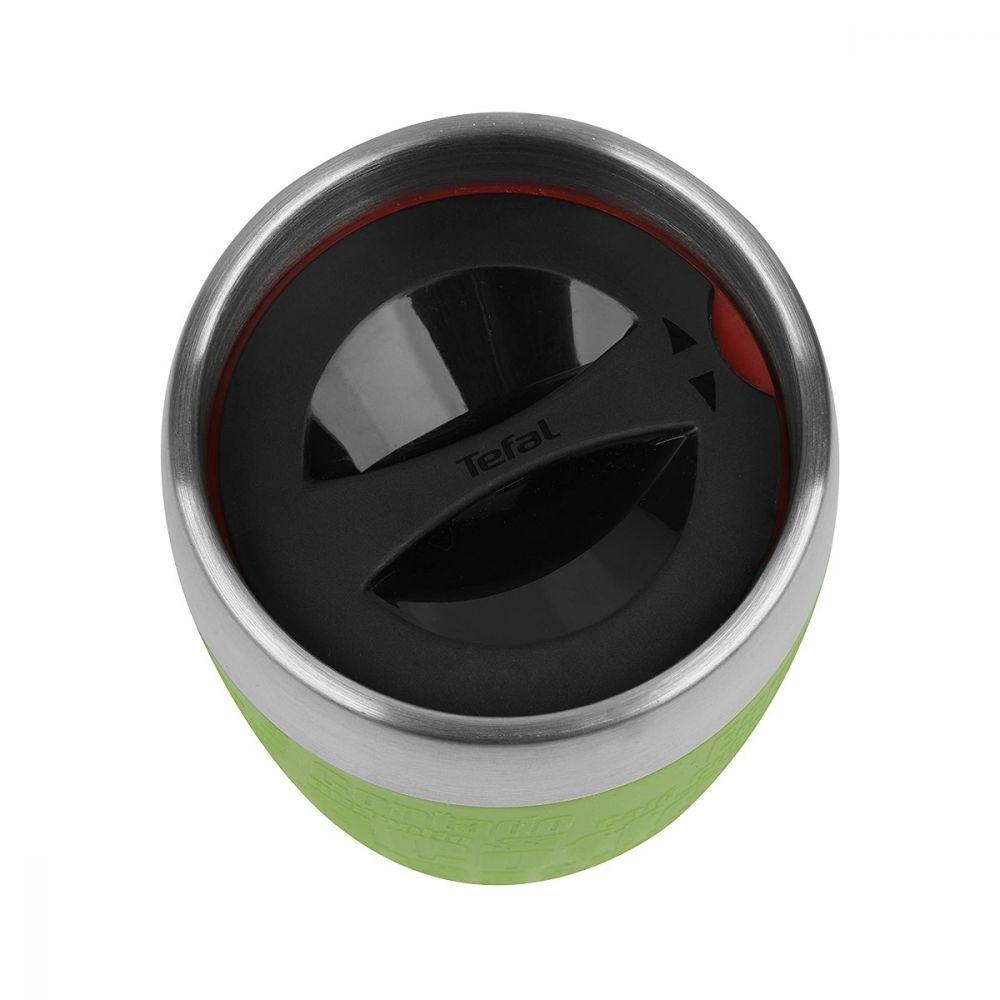 Tefal Stainless Steel Travel Cup, Lime, 200ml