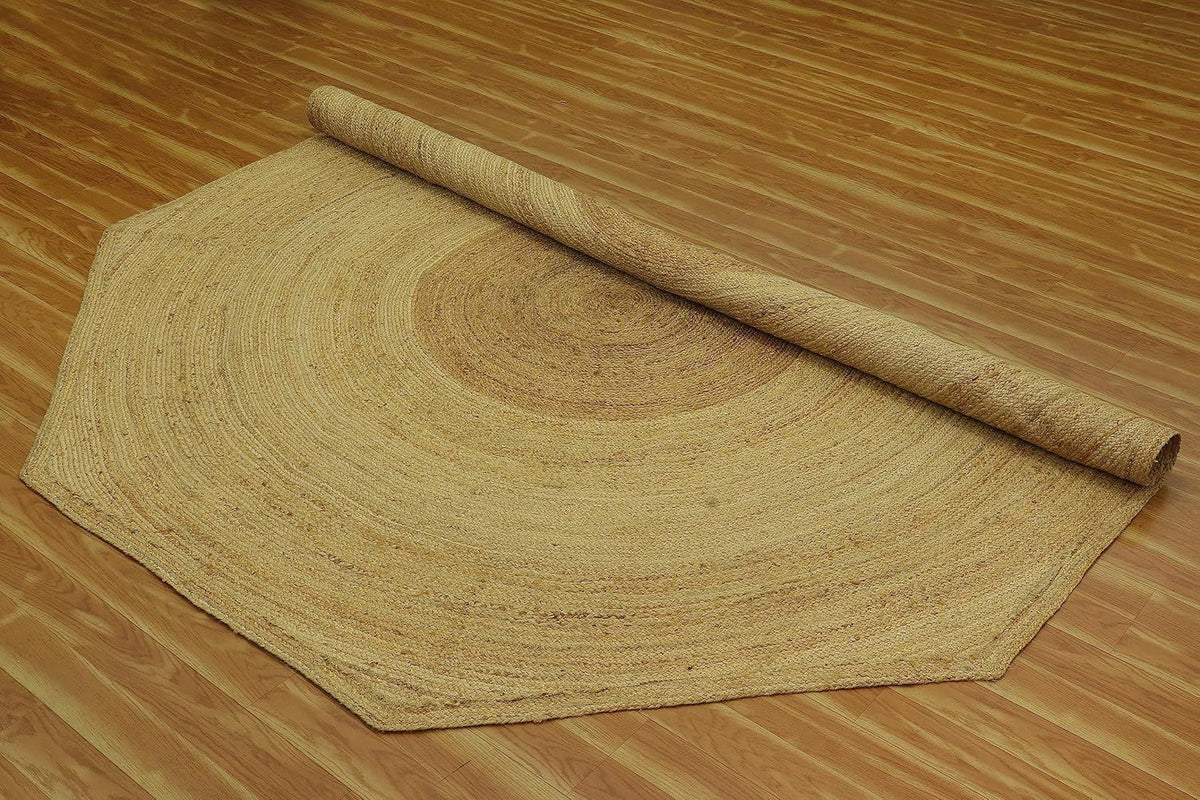 AIESY®  Beautiful Reversible Jute Rug Ideal for High Traffic Area