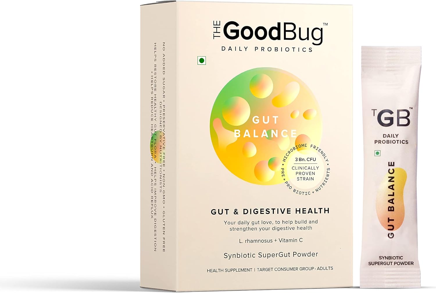 The Good Bug Gut Balance SuperGut Stick for Gut Health 30 Days Pack (Pack of 3)