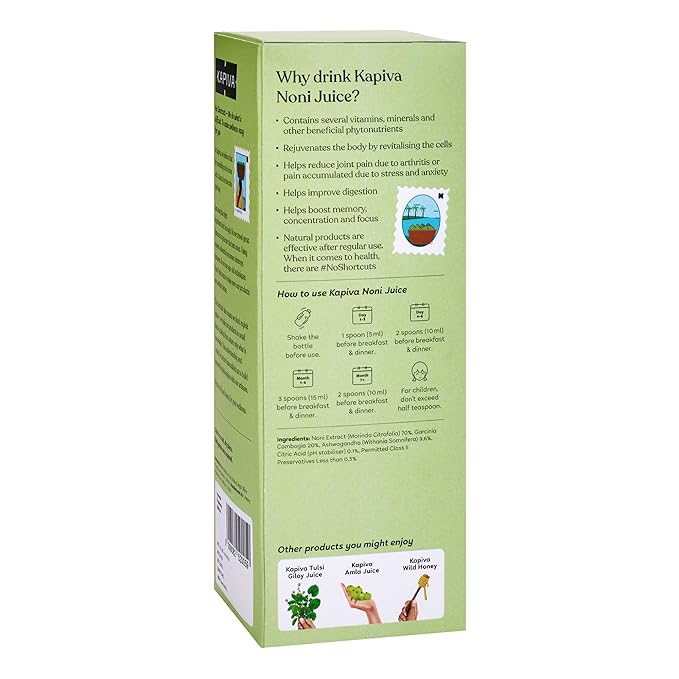 Kapiva Noni Juice (1L) - Rich in Antioxidants, Boosts Energy, Builds Immunity, Natural Detoxifier
