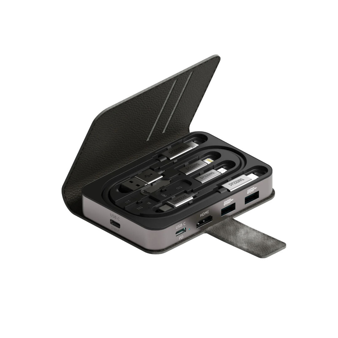 EPICARMA Multi-Functional USB-C Hub & Cable Kit, Black