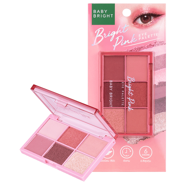 BRIGHT PINK EYE PALETTE 0.7G X 6COLORS BABY BRIGHT (M)