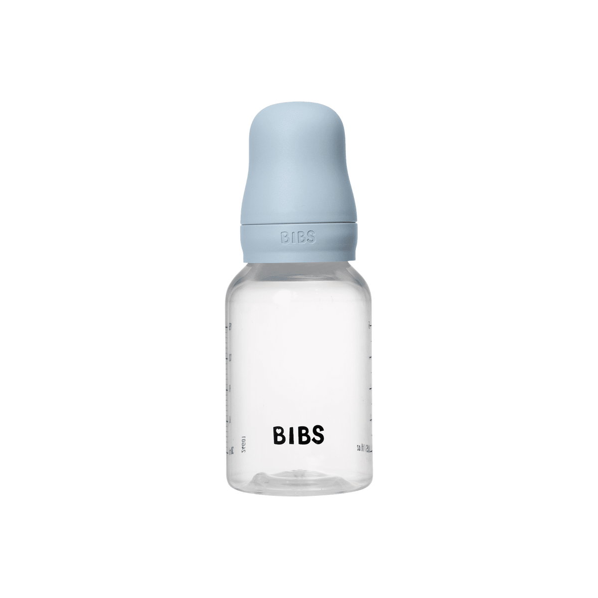 BIBS Baby Bottle with Round Latex Nipple – 150 ml Slow Flow | Baby Blue