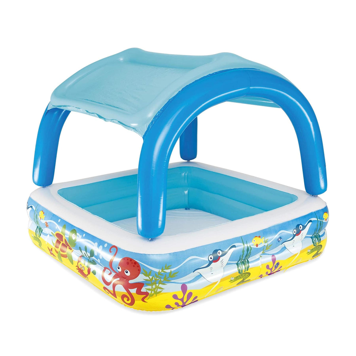 Bestway Play Pool with Canopy, 1.4x1.4x1.14M, 2+ Years