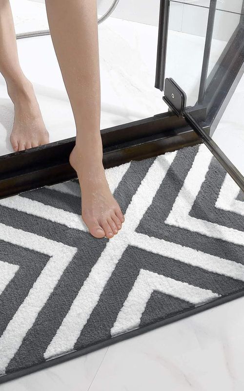 AIESY® Beautiful Luxury Rectangle Quick Dry Bath Mat