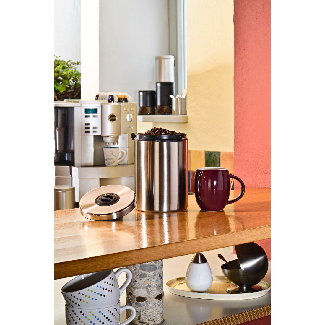 XAVAX 111149 Stainless Steel Canister for 1 kg of Coffee Beans