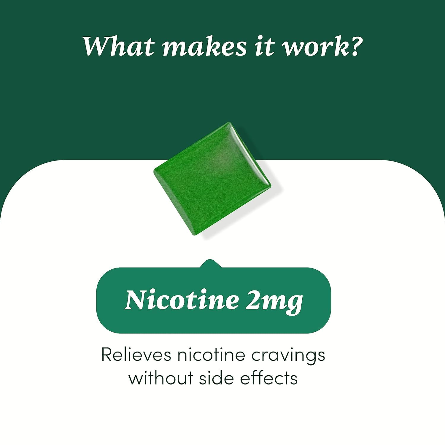 Man Matters Sugar Free Nicotine Gummies (2mg) | Helps Quit Smoking | Refreshing Mint Flavor | Non-habit Forming | 60 Gummies