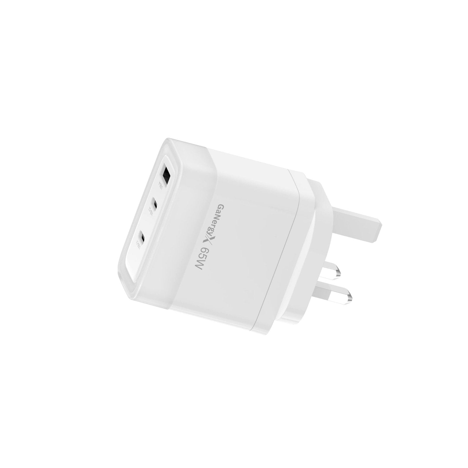 Infinyty VoltX GaN Wall Charger, USB-C & USB-A, White