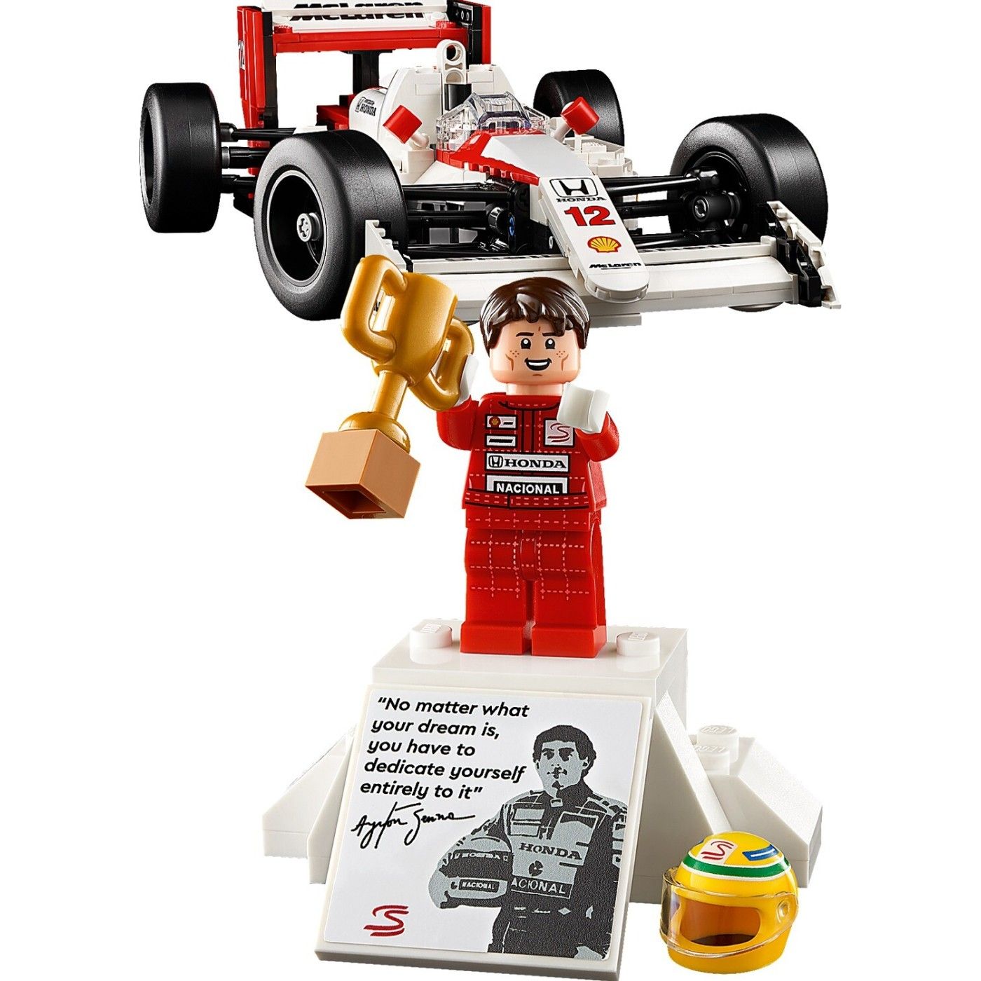 LEGO Icons McLaren MP4/4 & Ayrton Senna Building Set, Age 18+ Years