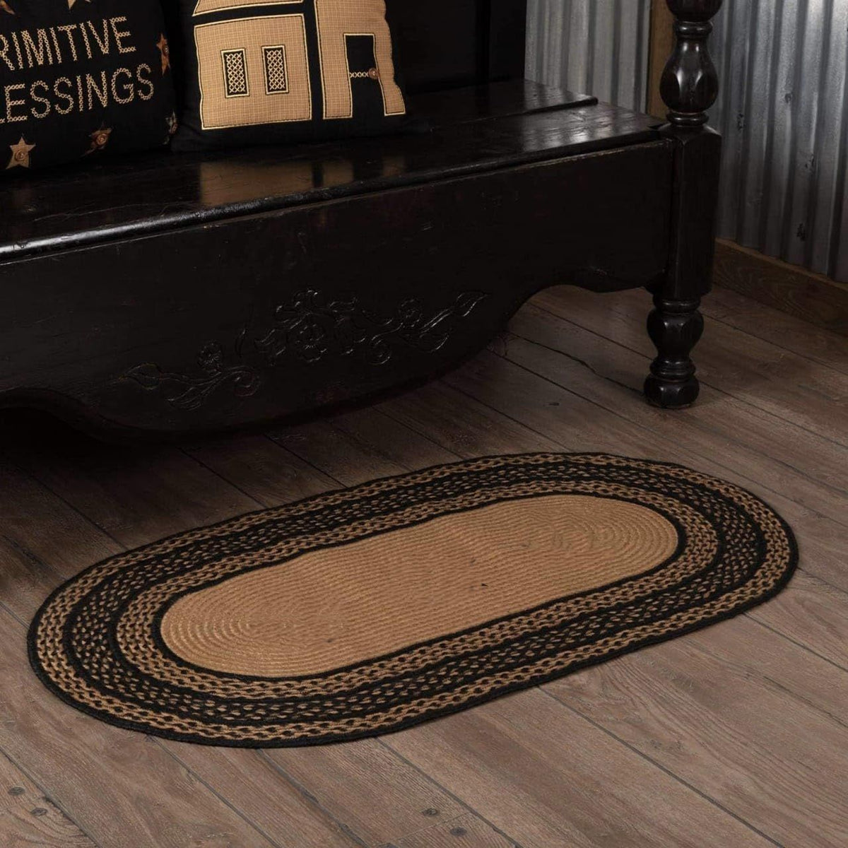 AIESY® Beautiful Reversible Braided Cotton Area Door mats