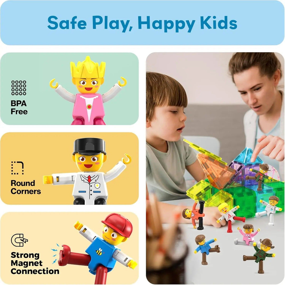 16 Character Figures Set – PicassoTiles