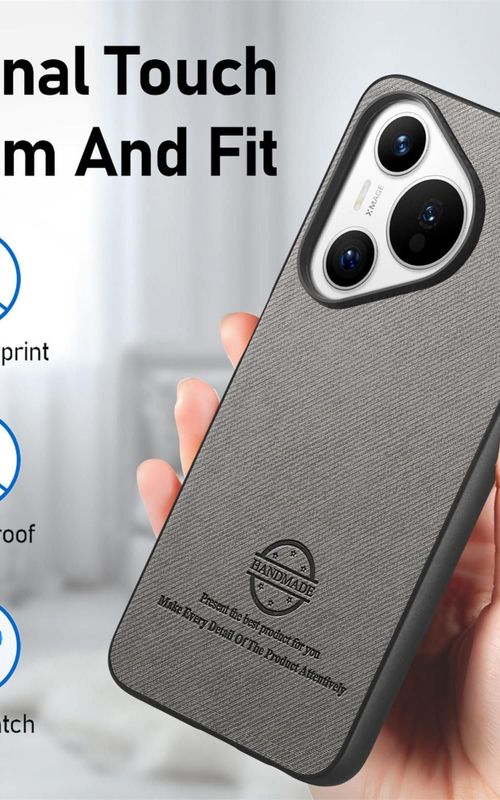 Twill Fabric Leather Phone Case For Huawei Pura 70 Ultra