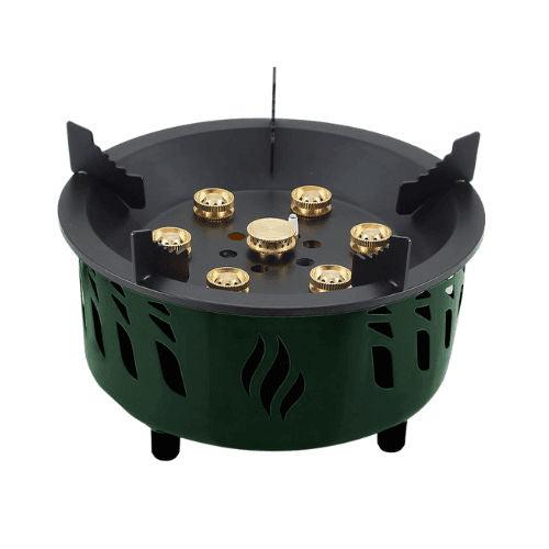 Green Lion 7 Burner Camping Stove with Storage Bag