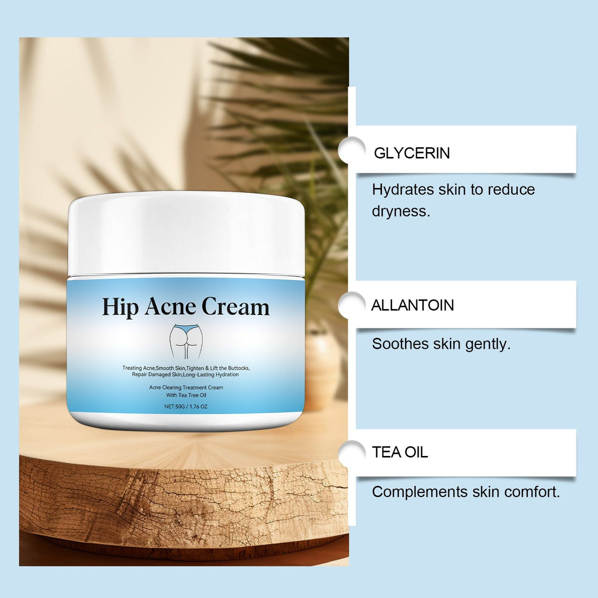 Butt Firming Cream Hydrating Smoothing Body Care 50g