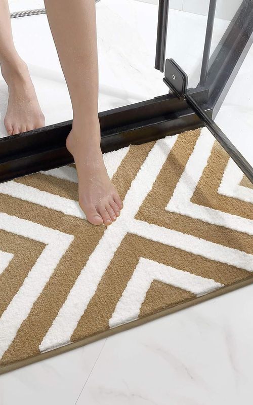 AIESY® Beautiful Luxury Rectangle Quick Dry Bath Mat