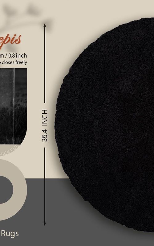 AIESY® Ultra-Soft Plush Washable Non Slip Floor Carpet