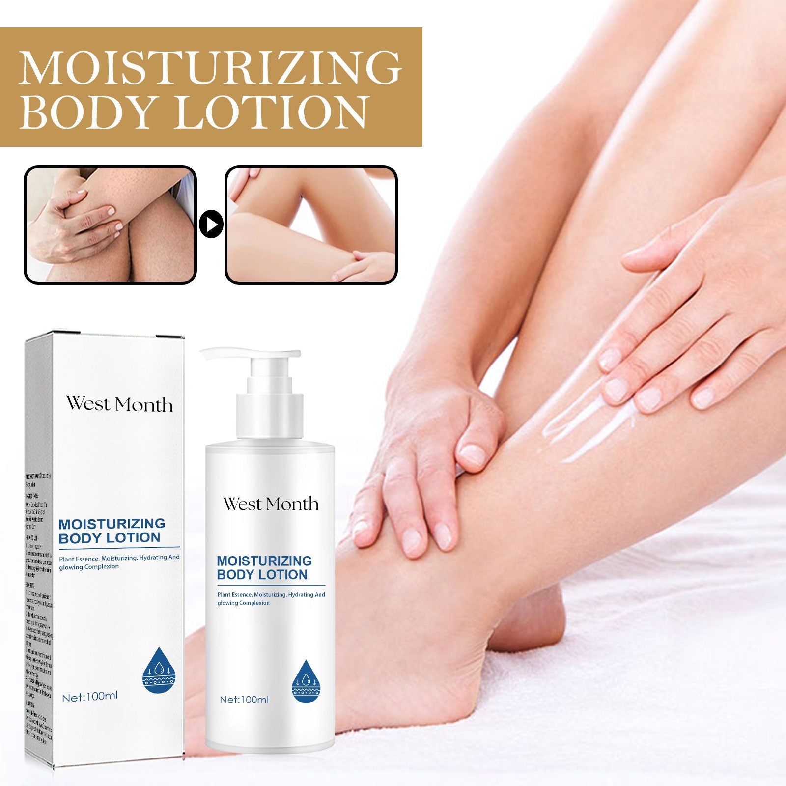 Brightening Moisturizing Body Lotion for Smooth, Hydrated, and Radiant Skin ,100ml