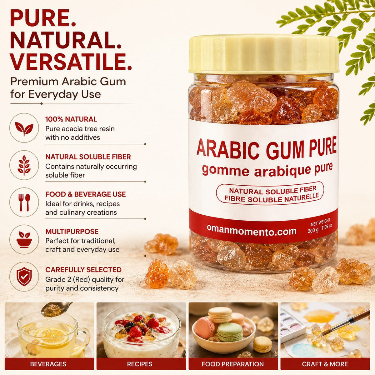 Arabic Gum – Hashab (Sudanese)