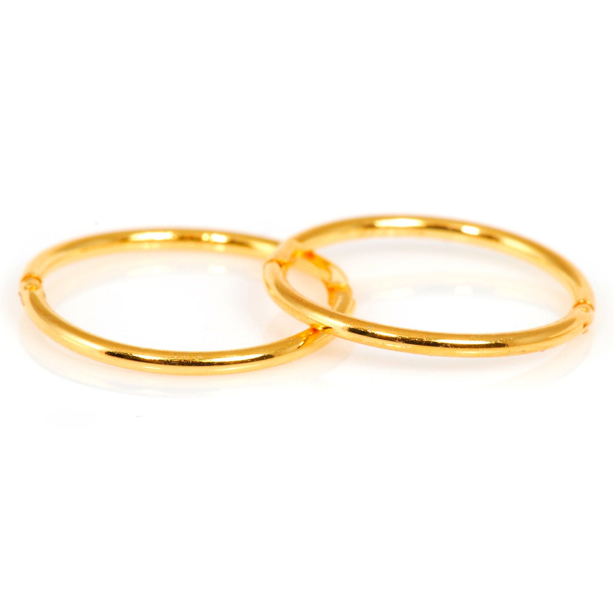 Caflon Fashion Sense Gold Plated Hoop Earring, 0.5 Inch