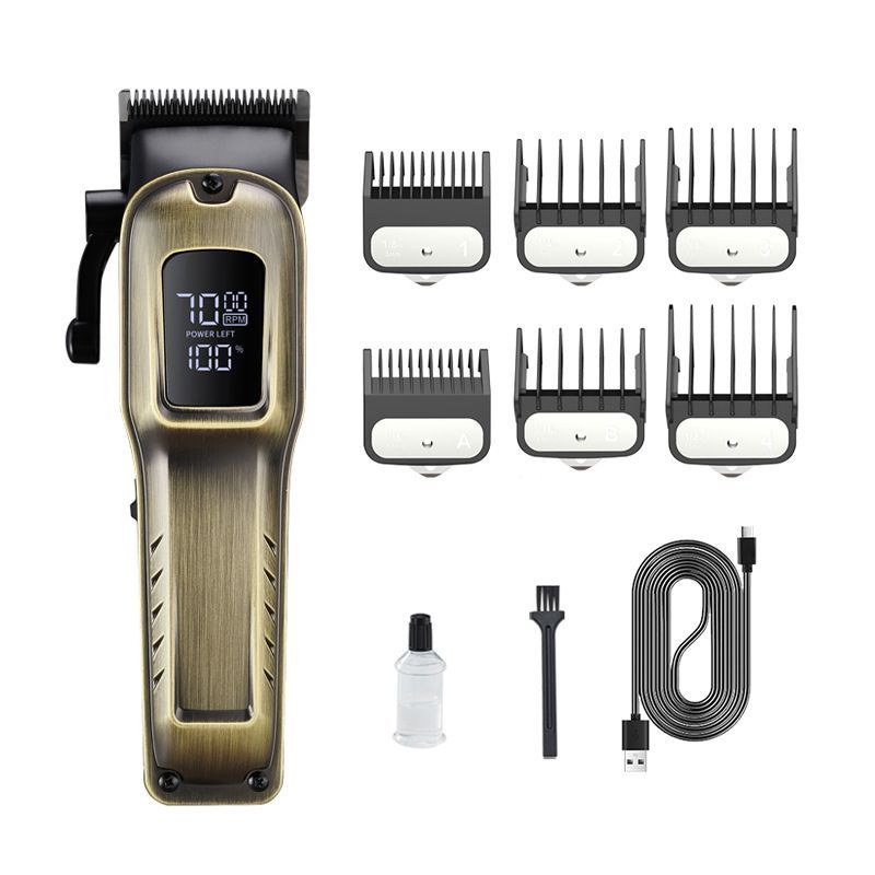 USB Rechargeable Hair Clipper with 6 Guide Combs