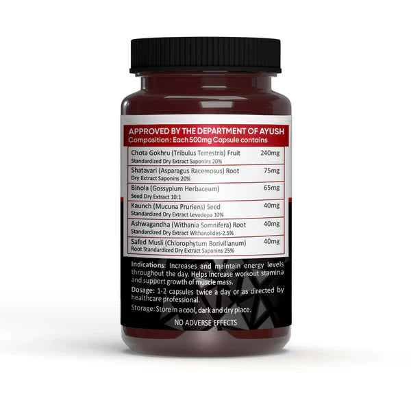 Vedapure Testosterone Booster and Wellbeing Nutrition Melts Testo Power (Buy 1 Get 1)