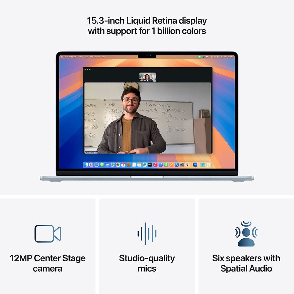 Apple MacBook Air 15-inch M4 (2025), 24GB RAM, 512GB SSD, Liquid Retina Display, macOS Sequoia, English Keyboard