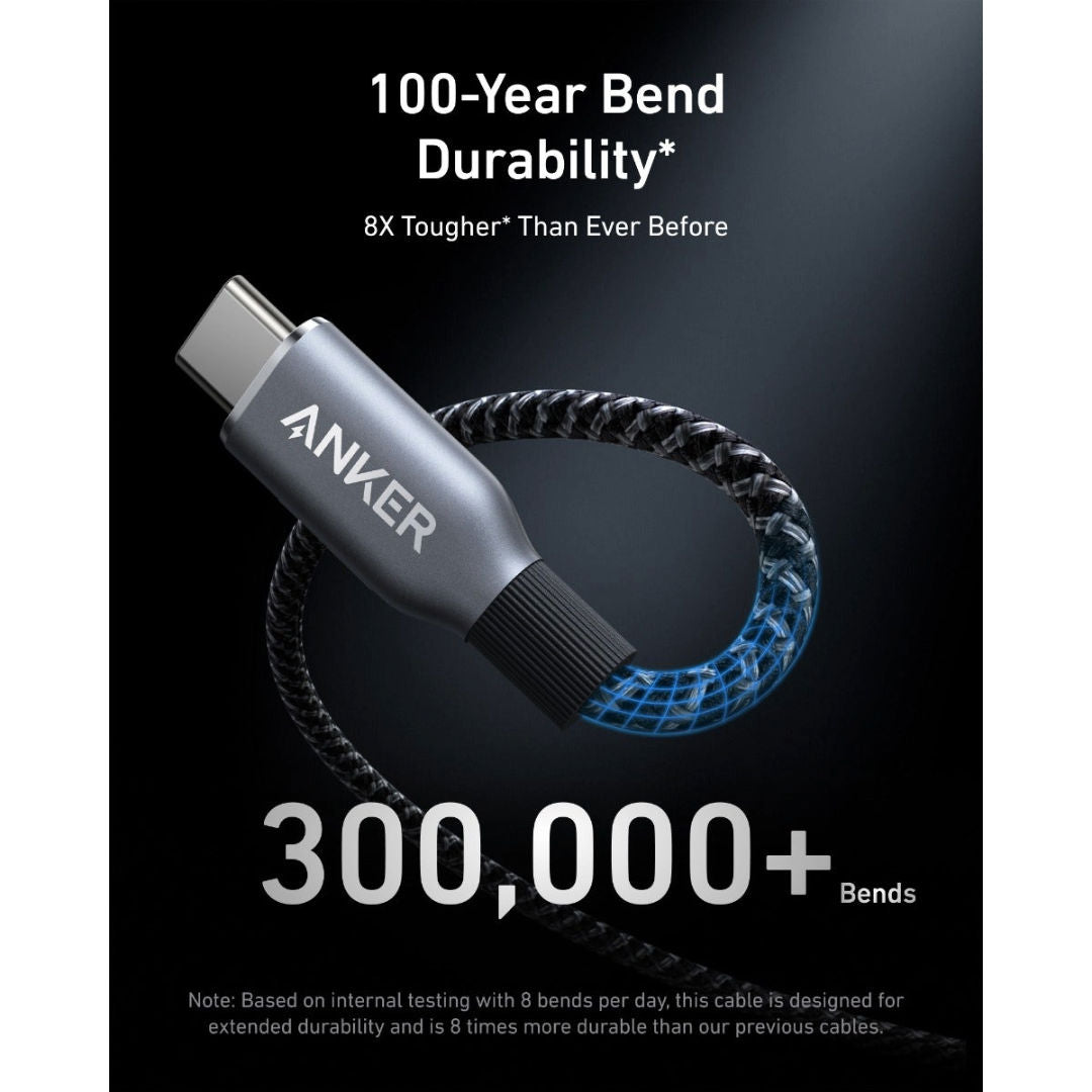 Anker Prime USB-C to USB-C Cable 240W 3ft Black, A88E2011