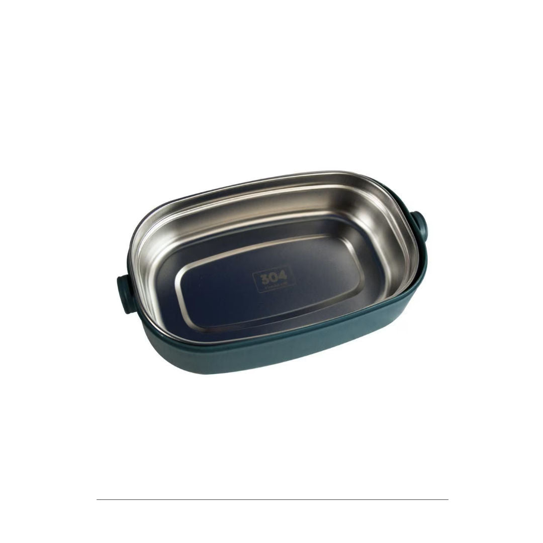 Twisoo Stainless Steel Lunch Box With Cutlery Set, Leakproof, Multi-Compartment, Assorted Colors, LBS-005