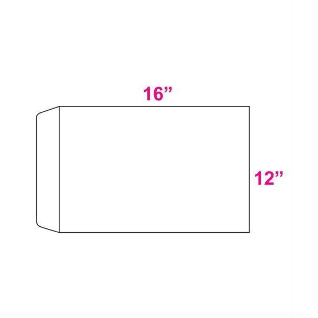 Lion A3 White Envelope Large Document Cover, 100 GSM, 12x16 Inch