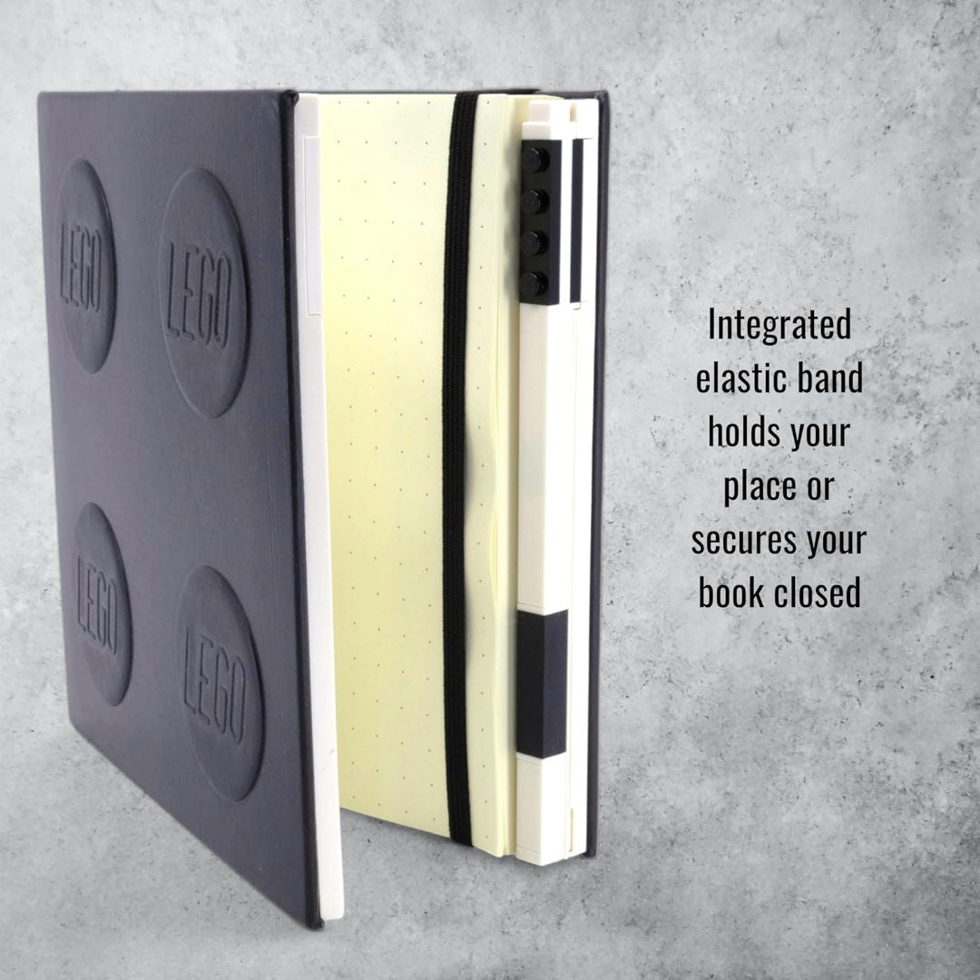 LEGO Locking Dotted 192 Pages, Hardcover Notebook with Gel Pen, For Age 6+ Years