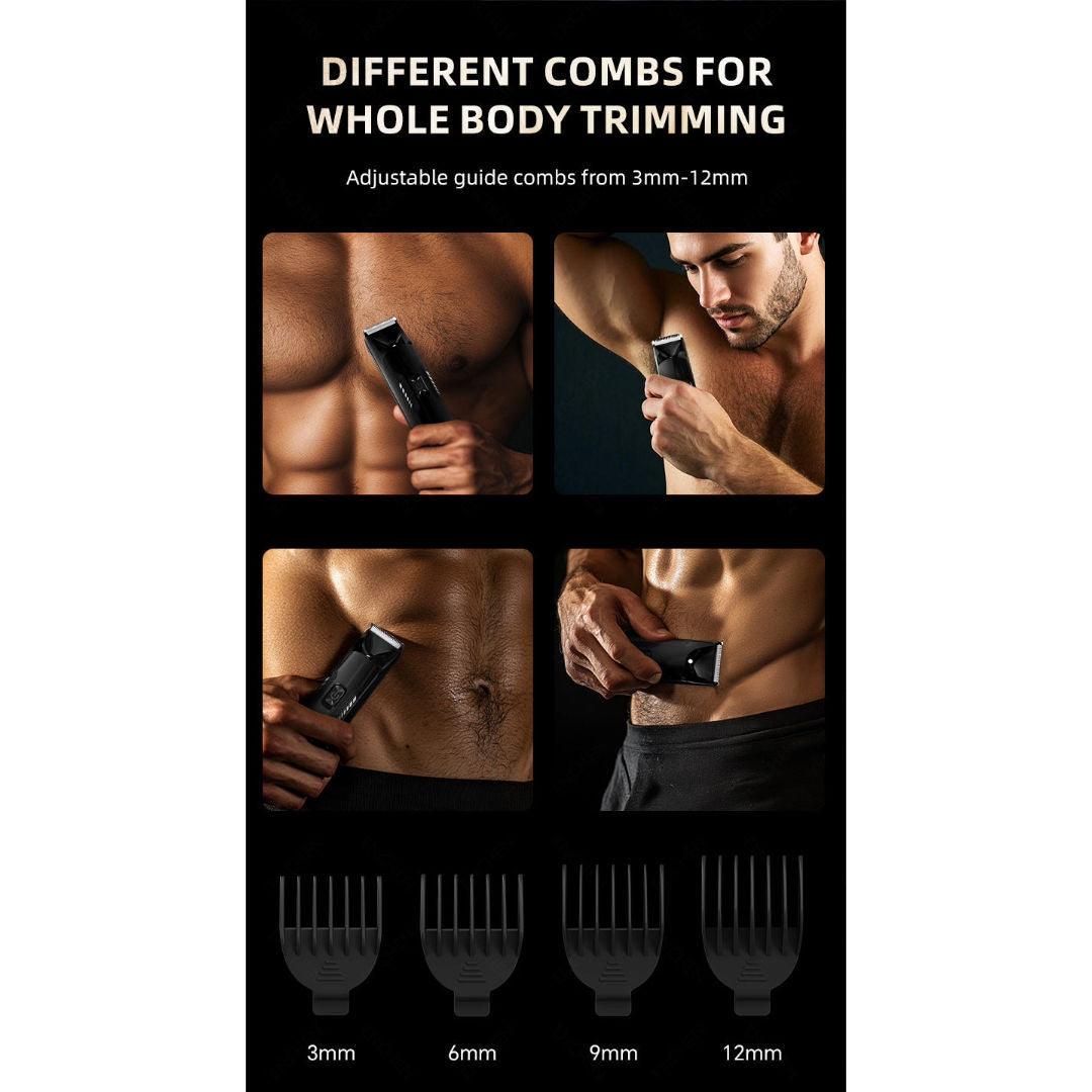 ENCHEN Spark 3 Cordless Body & Groin Hair Trimmer, Waterproof, 4 Guide Combs, USB Rechargeable