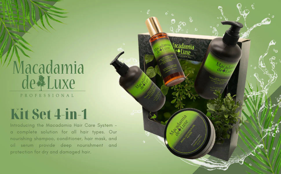 Macadamia De Luxe Hair Set 4 in 1