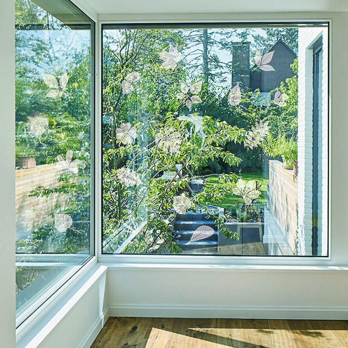Static Window Stickers To Save Birds From Hitting Glass, White Alert Bird Decals For Home Decor And Protection, 22x30cm